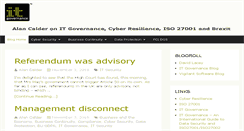 Desktop Screenshot of alancalderitgovernanceblog.com