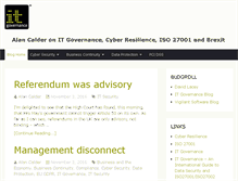Tablet Screenshot of alancalderitgovernanceblog.com